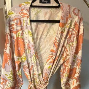 Cravings by Chrissy Teigen Bathrobe/coverup & Matching Head Scarf